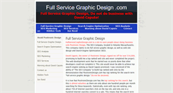 Desktop Screenshot of fullservicegraphicdesign.com